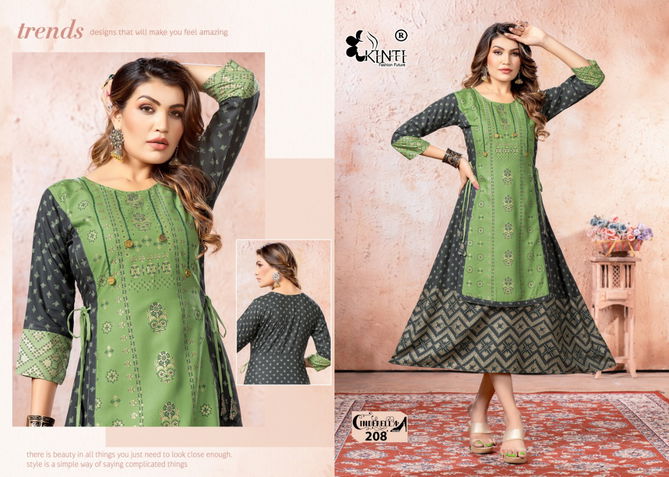  Kinti Cinderella 2 Exclusive Wear Wholesale Kurti Collection 